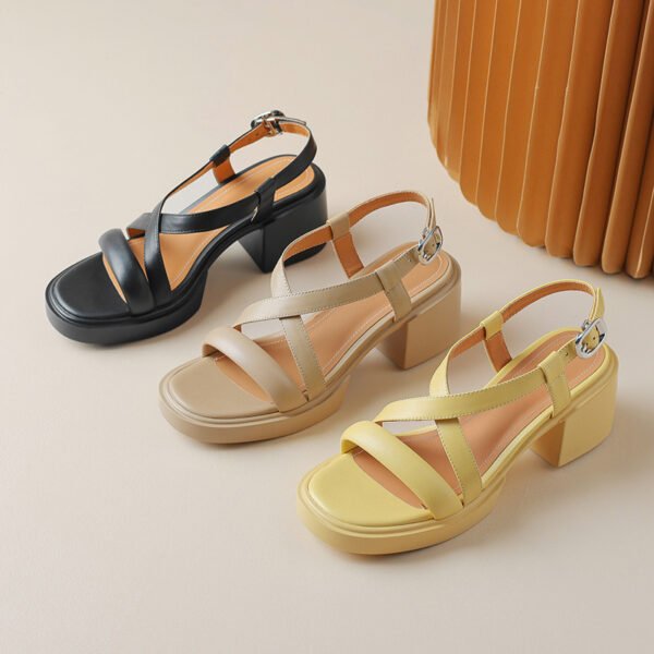 CHIKO Lyndsay Open Toe Block Heels Heeled Sandals - Image 2