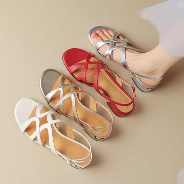 CHIKO Lyndsie Open Toe Block Heels Heeled Sandals - Image 2