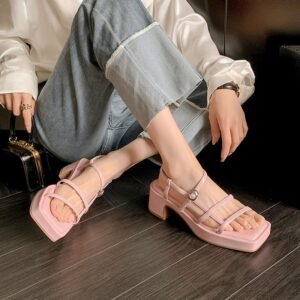 CHIKO Mackayla Open Toe Block Heels Heeled Sandals