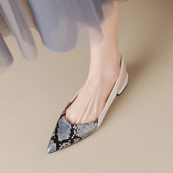 CHIKO Lakiesha Pointy Toe Block Heels Slingback Shoes - Image 2