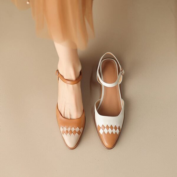 CHIKO Lakisha Pointy Toe Block Heels Slingback Shoes