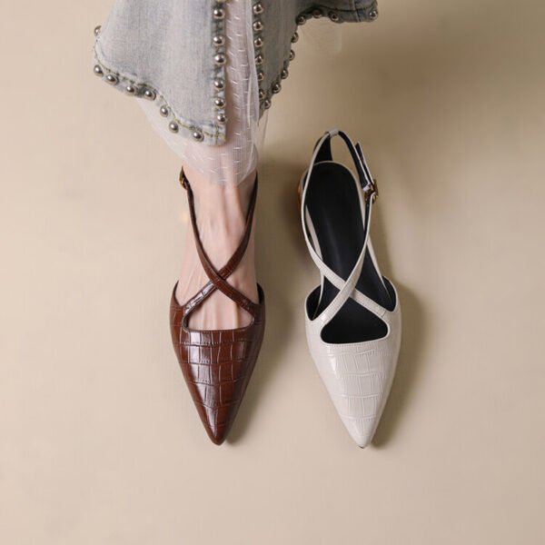 CHIKO Lakendra Pointy Toe Block Heels Slingback Shoes - Image 2