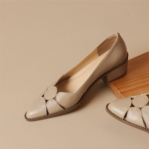 CHIKO Lauralee Pointy Toe Block Heels Pumps Shoes - Image 2
