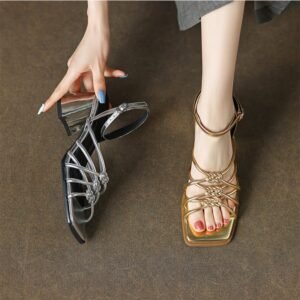 CHIKO Lavonna Open Toe Block Heels Heeled Sandals