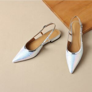 CHIKO Marie Clair Pointy Toe Block Heels Slingback Shoes
