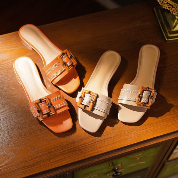CHIKO Marie Christi Open Toe Block Heels Slides Sandals - Image 2
