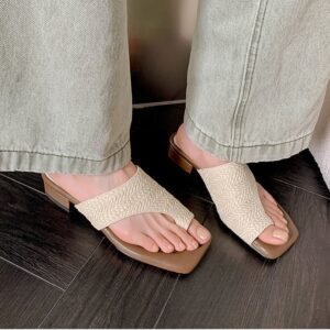 CHIKO Marie Maud Open Toe Block Heels Slides Sandals