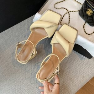 CHIKO Marie Jeanne Open Toe Block Heels Heeled Sandals