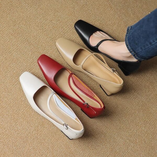 CHIKO Shandra Square Toe Block Heels Mary Jane Shoes - Image 2