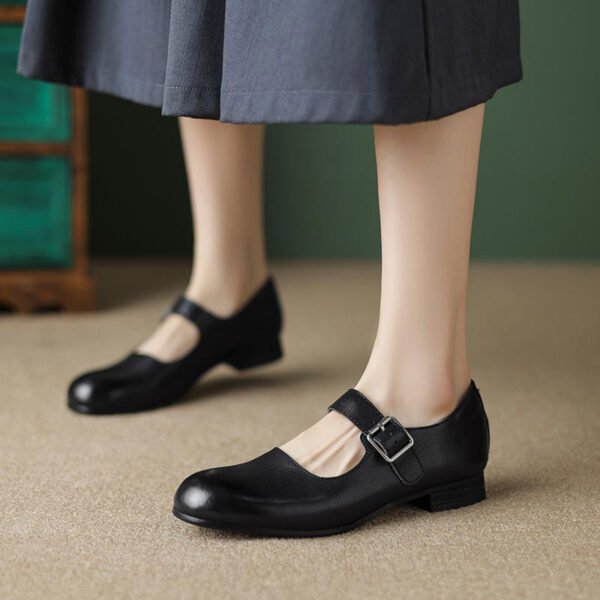 CHIKO Shanterria Round Toe Block Heels Mary Jane Shoes - Image 2
