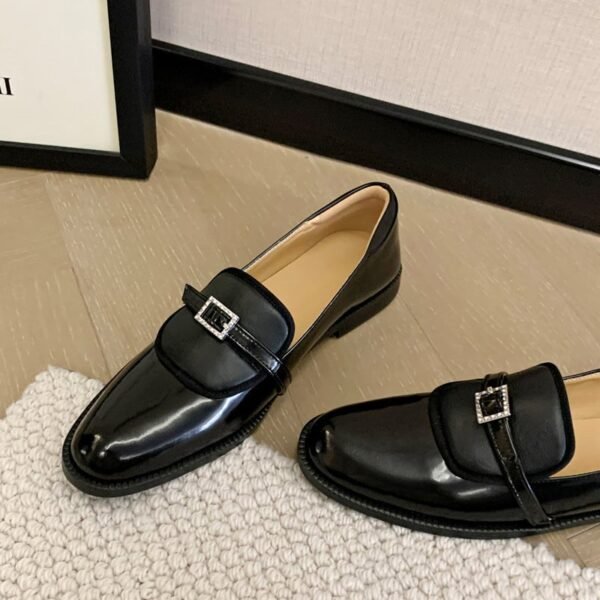 CHIKO Shaneisha Round Toe Block Heels Loafers Shoes
