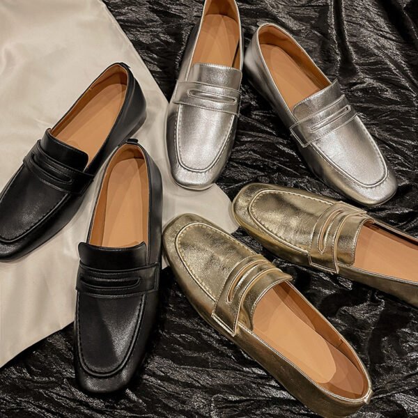 CHIKO Shanell Square Toe Block Heels Loafers Shoes - Image 2