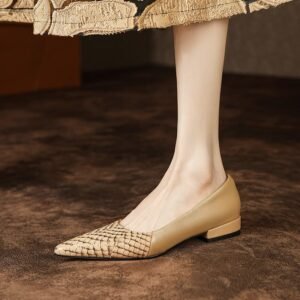 CHIKO Nakisha Pointy Toe Block Heels Pumps Shoes