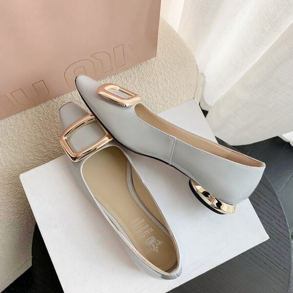 CHIKO Renesha Square Toe Block Heels Pumps Shoes - Image 2