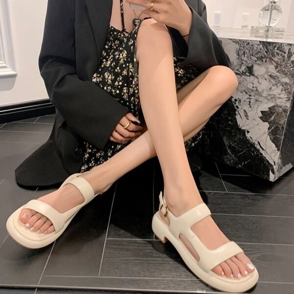 CHIKO Reneisha Open Toe Block Heels Flats Sandals