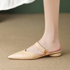 CHIKO Rayelle Pointy Toe Block Heels Clogs/Mules Shoes