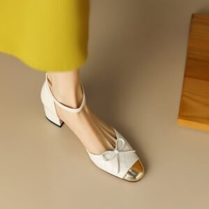 CHIKO Raylee Round Toe Block Heels Pumps Shoes