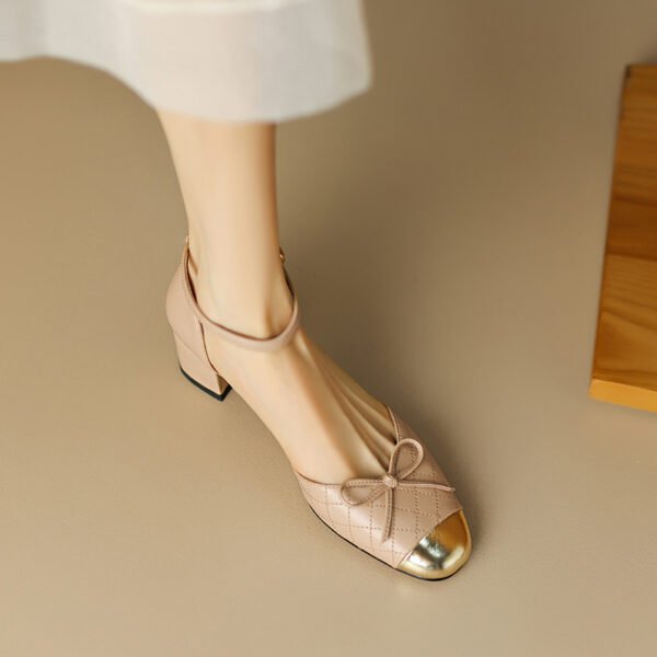 CHIKO Raylee Round Toe Block Heels Pumps Shoes - Image 2