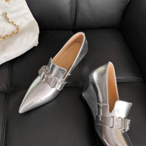 CHIKO Raneisha Pointy Toe Wedge Loafers Shoes