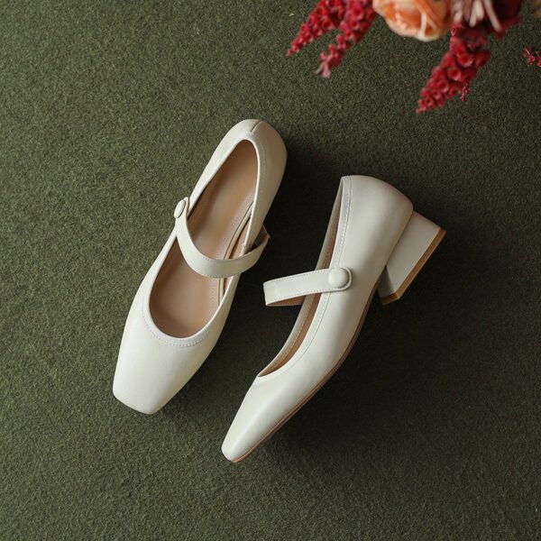 CHIKO Rayleen Square Toe Block Heels Mary Jane Shoes - Image 2
