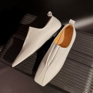 CHIKO Rayonna Square Toe Block Heels Loafer Flats