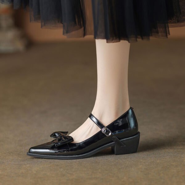 CHIKO Roshonda Pointy Toe Block Heels Mary Jane Shoes - Image 2