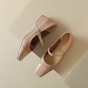 CHIKO Sara Jane Square Toe Block Heels Mary Jane Shoes