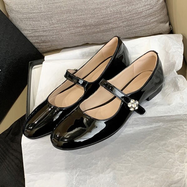 CHIKO Sarah Anne Round Toe Block Heels Mary Jane Shoes - Image 2