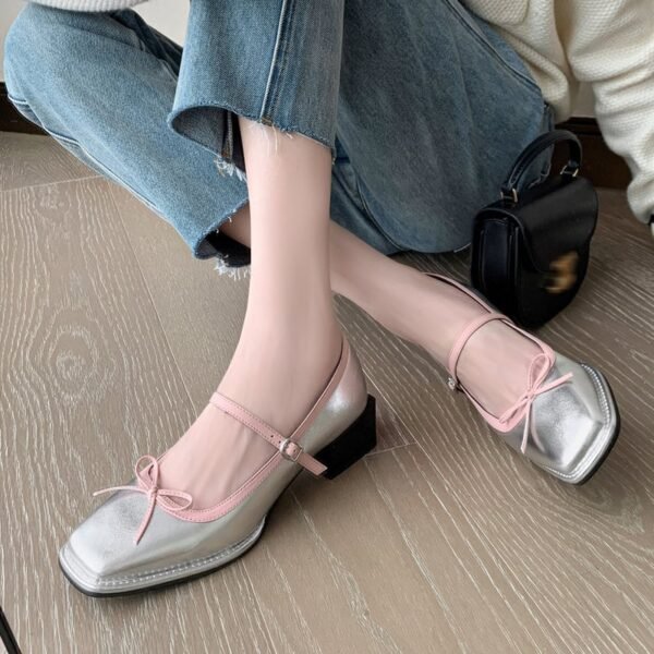 CHIKO Saralyn Square Toe Block Heels Mary Jane Shoes