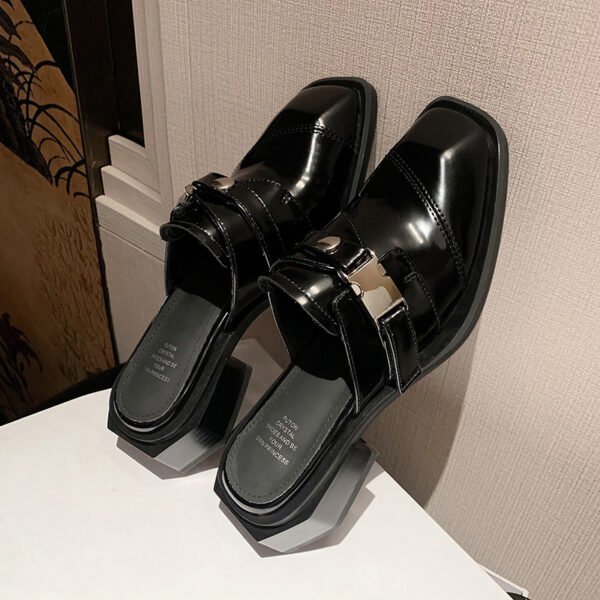 CHIKO Rickia Square Toe Block Heels Clogs/Mules Shoes - Image 2