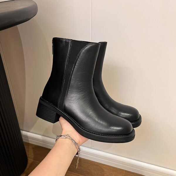 CHIKO Riki Square Toe Block Heels Ankle Boots - Image 2