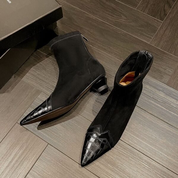 CHIKO Shameka Pointy Toe Block Heels Ankle Boots - Image 2