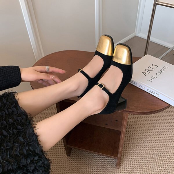 CHIKO Shalynn Square Toe Block Heels Mary Jane Shoes - Image 2
