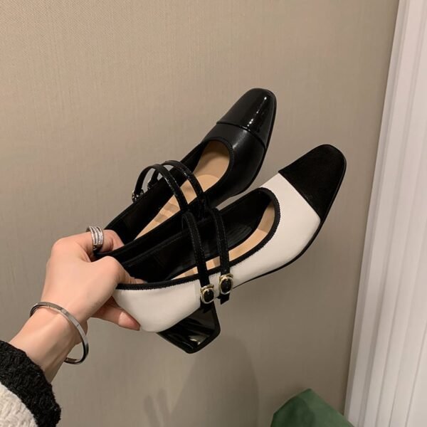 CHIKO Shalyn Square Toe Block Heels Mary Jane Shoes - Image 2