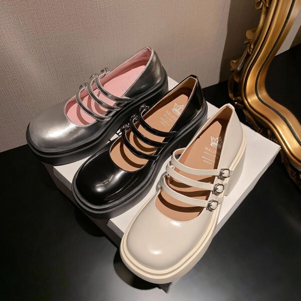 CHIKO Shanteria Round Toe Block Heels Mary Jane Shoes - Image 2