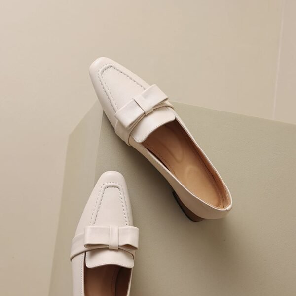 CHIKO Shantell Square Toe Block Heels Loafers Shoes