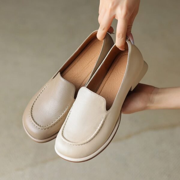 CHIKO Shantara Round Toe Block Heels Loafers Shoes