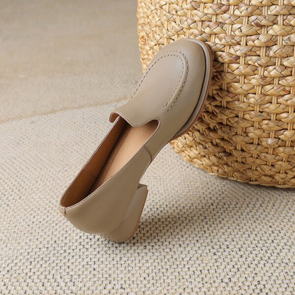 CHIKO Shantara Round Toe Block Heels Loafers Shoes - Image 2