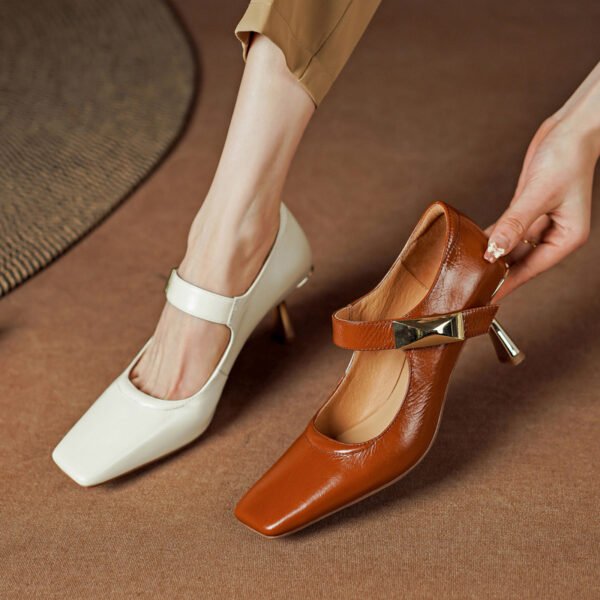 CHIKO Shanida Square Toe Stiletto Mary Jane Shoes - Image 2