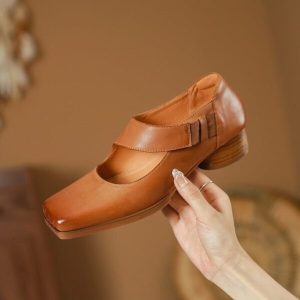 CHIKO Shanice Square Toe Block Heels Mary Jane Shoes