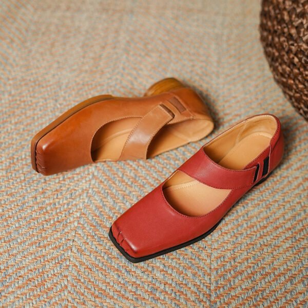 CHIKO Shanice Square Toe Block Heels Mary Jane Shoes - Image 2