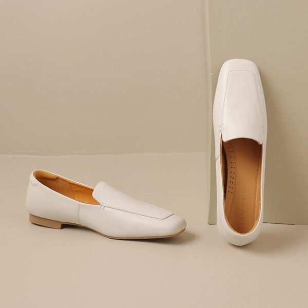 CHIKO Shatoya Square Toe Block Heels Loafer Flats - Image 2
