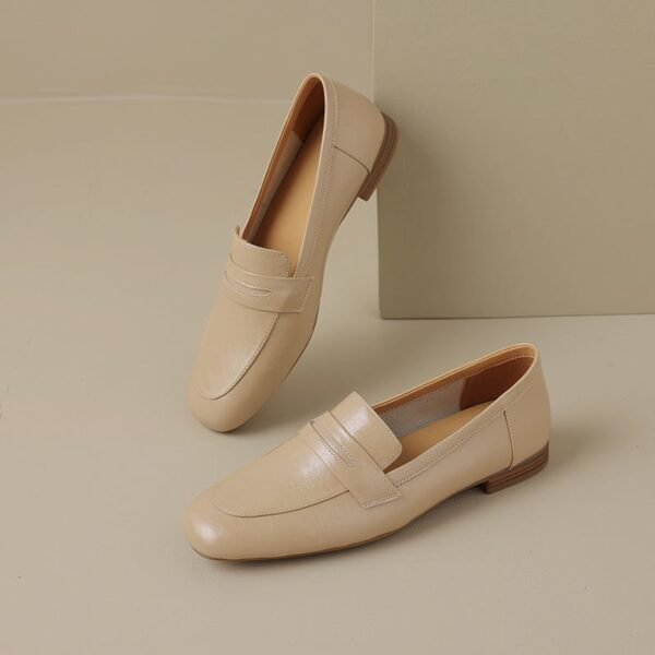 CHIKO Sharolyn Square Toe Block Heels Loafer Flats