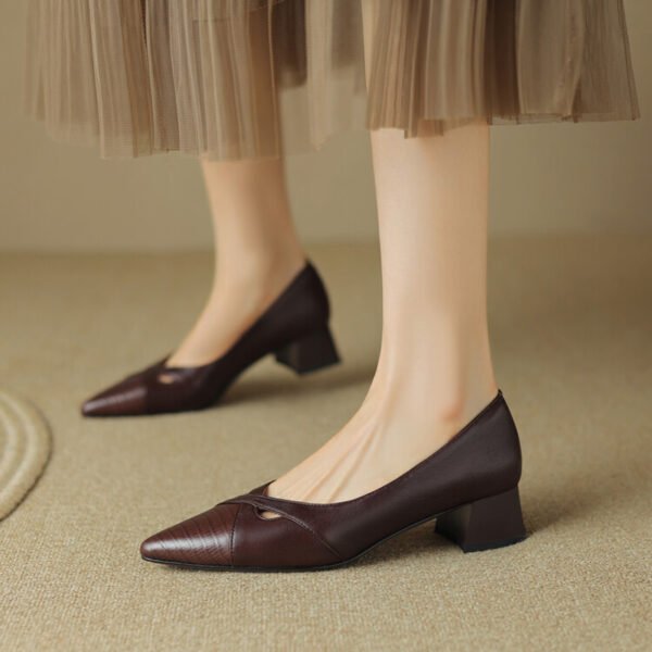 CHIKO Shaniah Pointy Toe Block Heels Pumps Shoes - Image 2