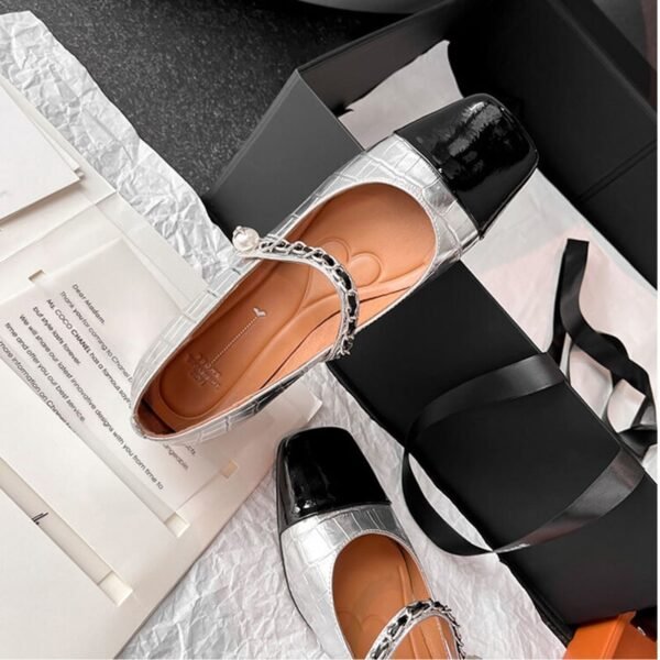 CHIKO Shanese Square Toe Block Heels Mary Jane Shoes