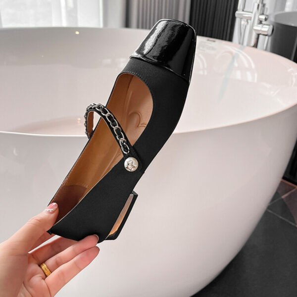 CHIKO Shanese Square Toe Block Heels Mary Jane Shoes - Image 2
