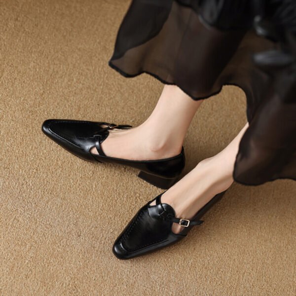 CHIKO Shakara Square Toe Block Heels T-Strap Shoes - Image 2