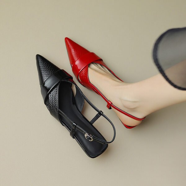 CHIKO Shakita Pointy Toe Kitten Heels Slingback Shoes - Image 2
