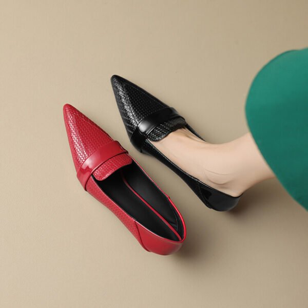 CHIKO Shakeena Pointy Toe Kitten Heels Loafers Shoes - Image 2