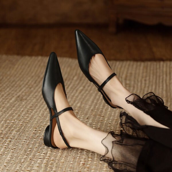 CHIKO Shalayna Pointy Toe Block Heels Slingback Shoes - Image 2